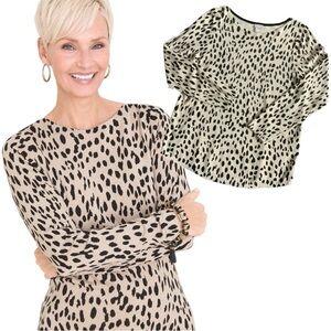 Chico’s Animal Print Pullover Sweater